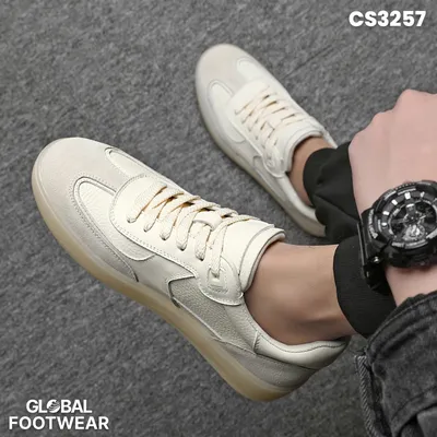 Men's Soft Leather Breathable Sports Shoes .