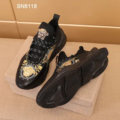 Genuine Leather Graffiti Sneakers