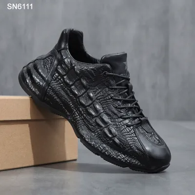 Genuine Leather Versatile Sneakers