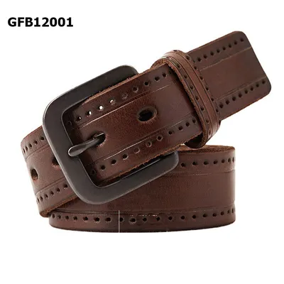 Business First layer cowhid Men's leather belt