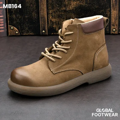 Handmade Top Layer Cowhide Vintage Martin Boots Men's