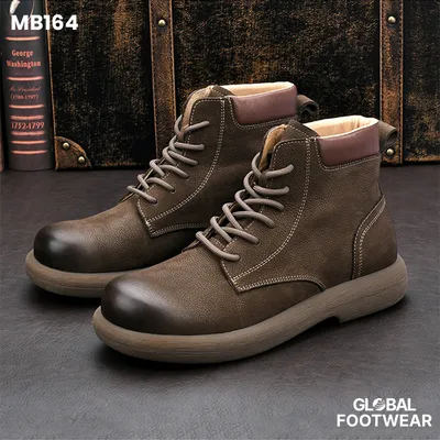 Handmade Top Layer Cowhide Vintage Martin Boots Men's