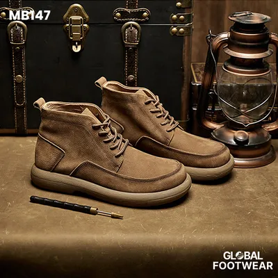Men's Mid-top Ankle Workwear Retro Martin Boots