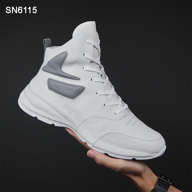 Genuine leather Thick Soled Sneakers