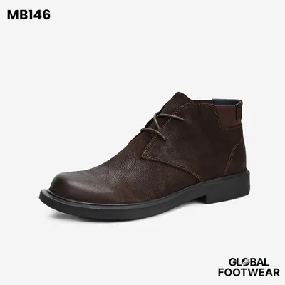 Genuine Leather Mid-Top Leather Retro Martin Boots