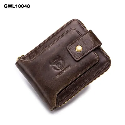 Genuine Leather Zipper Wallet