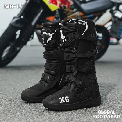 Jg Wolves Men's Anti-Fall Rider Bike Boots