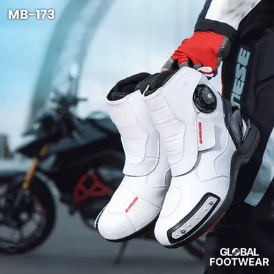 Anti fall wear resistant racing bike boots
