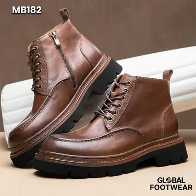 Retro British Genuine Leather Martin Boots