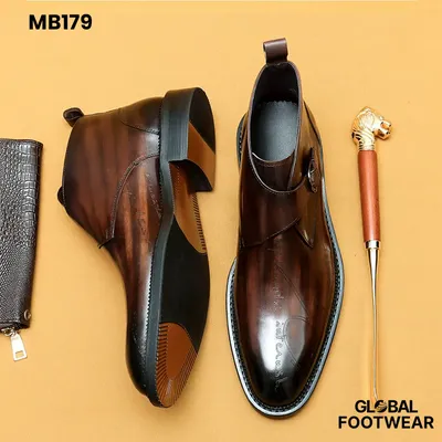 Men's British Style Genuine Leather Martin Boots