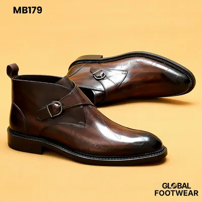 Men's British Style Genuine Leather Martin Boots