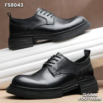 Men's Genuine Cowhide Leather Vintage Derby Shoes