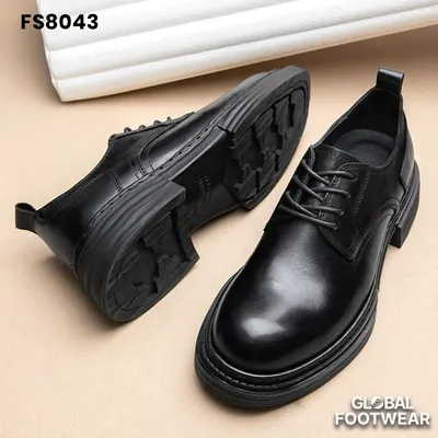 Men's Genuine Cowhide Leather Vintage Derby Shoes