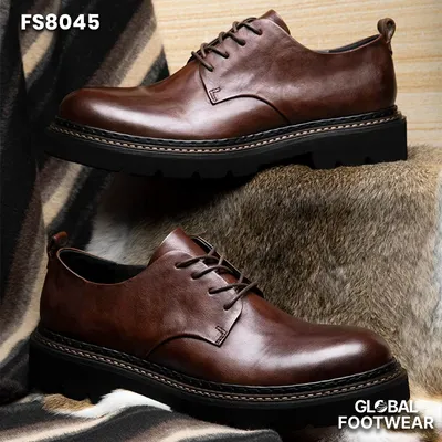 Men's Genuine Cowhide Retro Business Formal Shoes