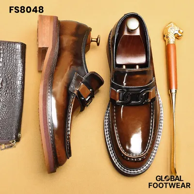 Men's Genuine Leather Horsebit  Formal Shoes