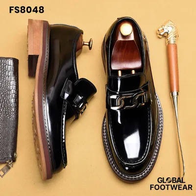 Men's Genuine Leather Horsebit  Formal Shoes