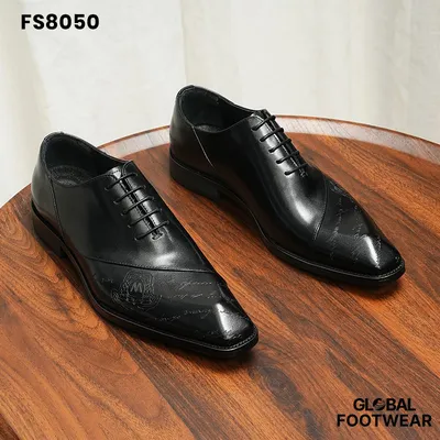 Men's British Genuine Leather Brogue Oxford Shoes