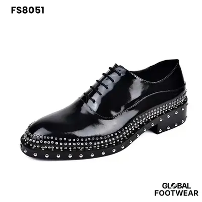 Men's Handmade Genuine Leather Rivet Formal Shoes