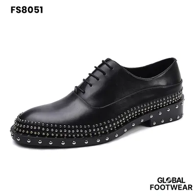 Men's Handmade Genuine Leather Rivet Formal Shoes