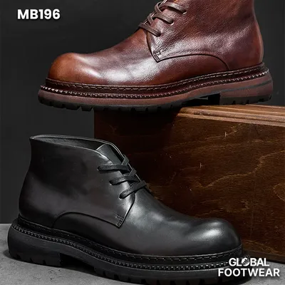 Men's Vintage British Genuine Leather Martin Boots