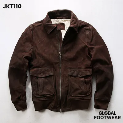 Top layer cattle A1 Air flight suit  leather jacket