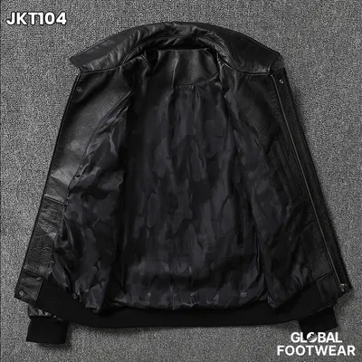 American Style Embroidery Pure First Layer Cowhide Leather Jacket