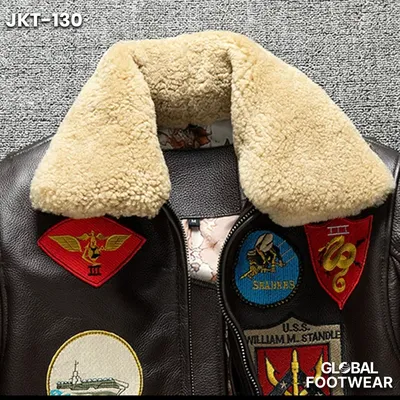 Men’s G-1 Flight Jacket – Premium Genuine Cowhide Leather
