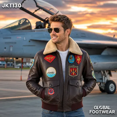 Men’s G-1 Flight Jacket – Premium Genuine Cowhide Leather