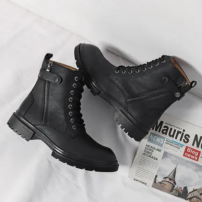 High-top Leather Boots