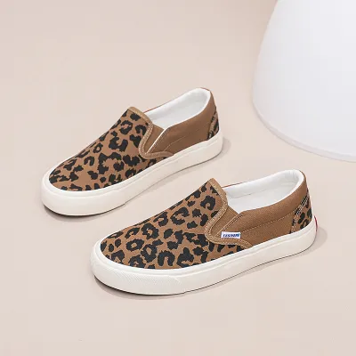 Leopard Print Canvas Shoes