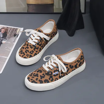 Leopard Print Canvas Shoes