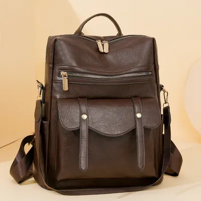 Soft Leather Backpack