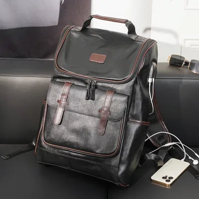 Men's Leather Backpack