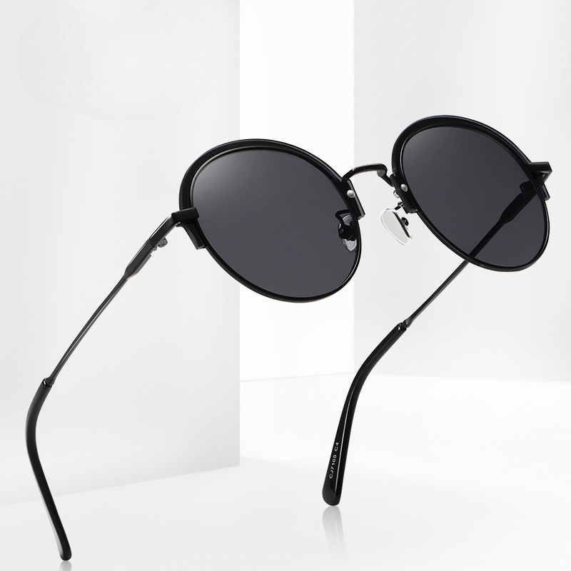 Round Frame Metal Sunglasses