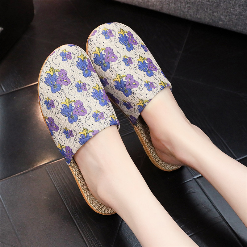 Sweat Absorbing Linen Slippers