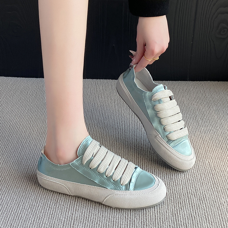 Silk Satin Canvas Shoes