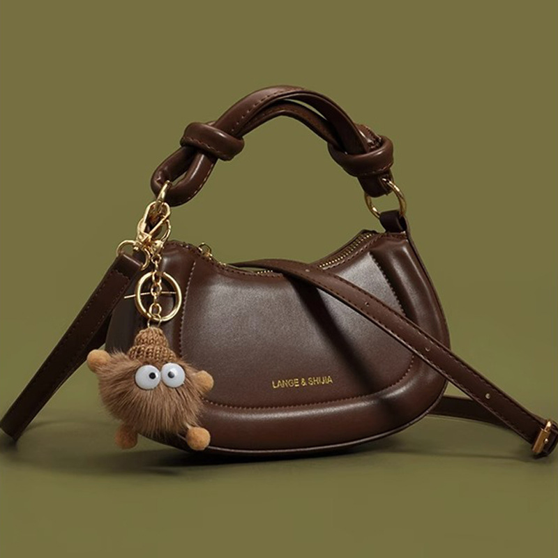 Soft Crescent Shoulder Bag