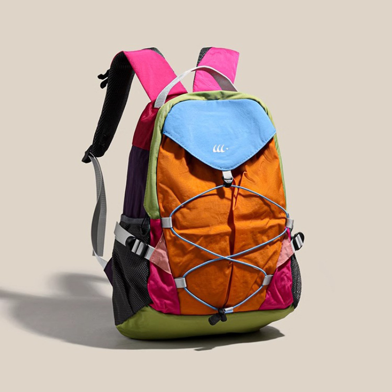 Color Block Travel Backpack