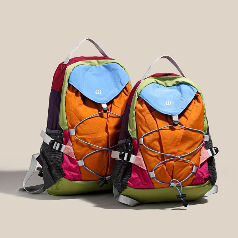 Color Block Travel Backpack