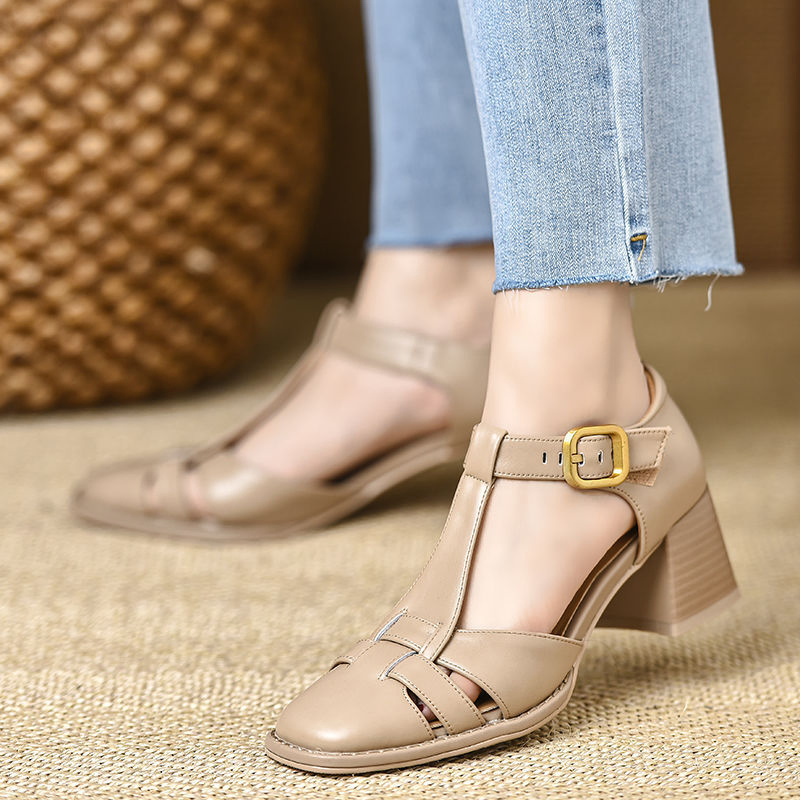 LuxeCage Heel Sandals