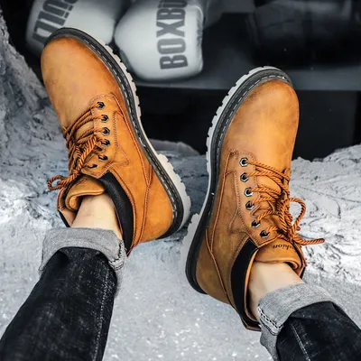 TRENDY MEN'S RETRO SUEDE MARTIN BOOTS