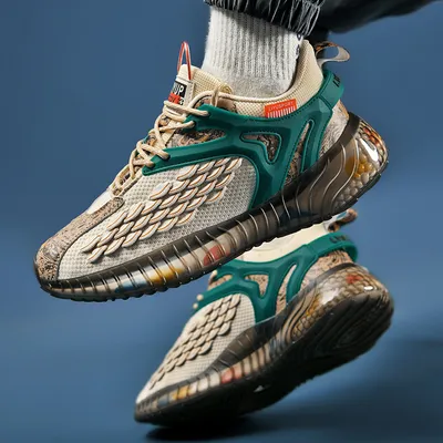 MENS SUMMER BREATHABLE MESH RUNNING SHOES