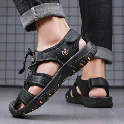 MEN'S CASUAL OUTDOOR CLOSED TOE SANDALS