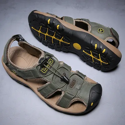 MEN'S CASUAL OUTDOOR CLOSED TOE SANDALS