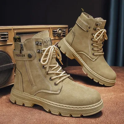 WARM LEATHER WINTER TACTICAL COMBAT BOOTS