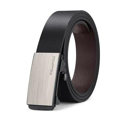 GENUINE LEATHER SILVER CLASSIC BELT