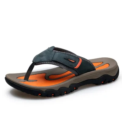 CROSS-BORDER DOCK LAYER COWHIDE MEN'S SANDAL GB-7222