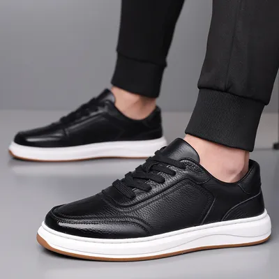 TOP-GRAIN COWHIDE MEN'S CASUAL SHOES 1550b