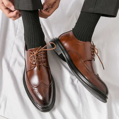 BUSINESS BREATHABLE SOFT SOLE LEATHER SHOE GB-A7785