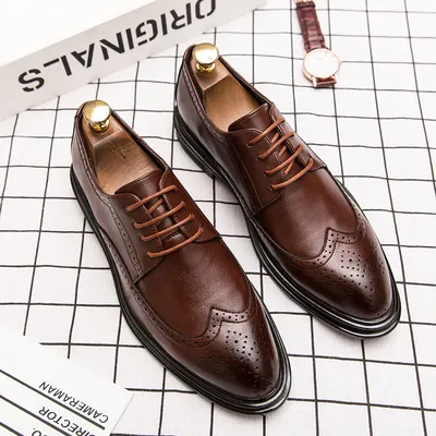 BUSINESS BREATHABLE SOFT SOLE LEATHER SHOE A7785BR